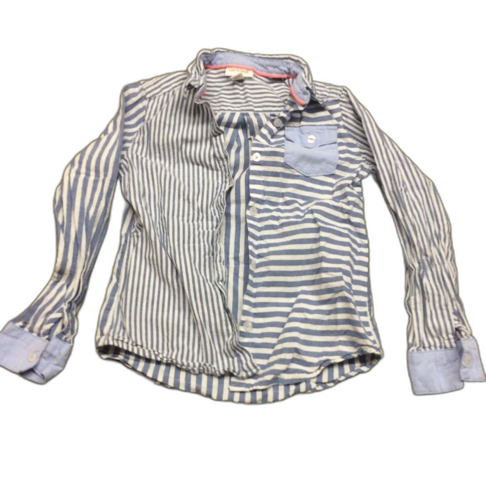 Cat & Jack Striped Button Down Shirt